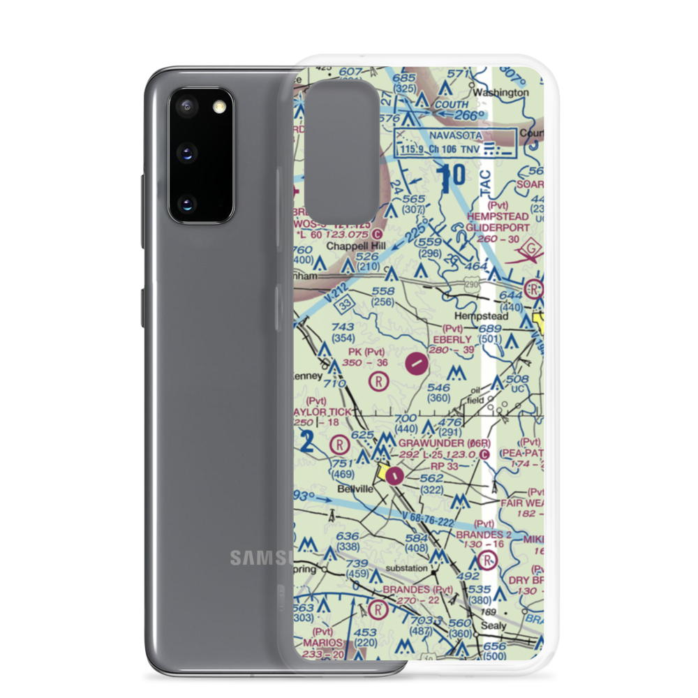 Eberly Ranch Airport (TX70) VFR Sectional Samsung Case Samsung Galaxy S20 model shown