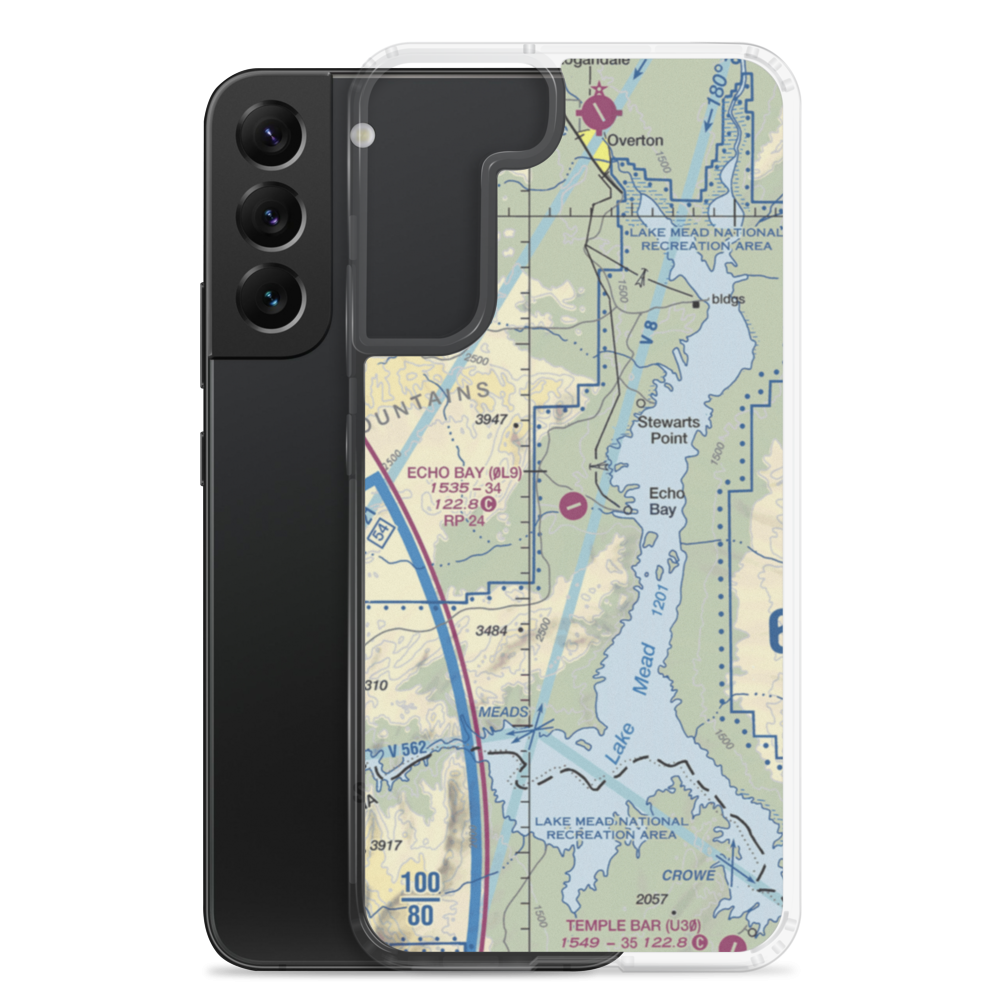 Echo Bay Airport (0L9) VFR Sectional Samsung Case Samsung Galaxy S22 Plus model shown