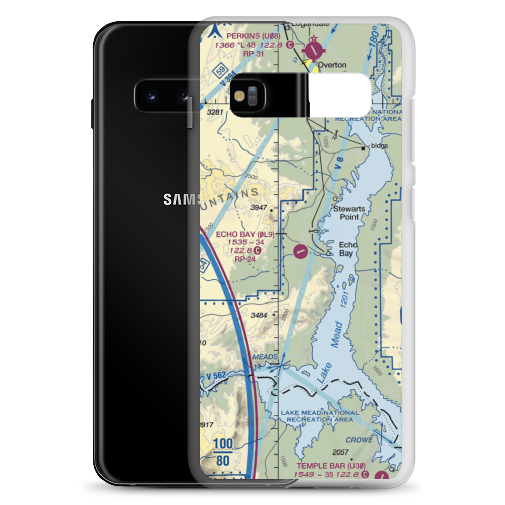 Echo Bay Airport (0L9) VFR Sectional Samsung Case Samsung Galaxy S10+ model shown