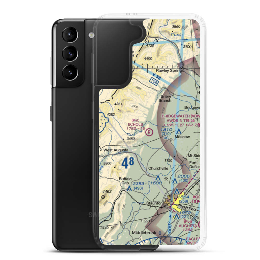 Echols Field (16VA) VFR Sectional Samsung Case Samsung Galaxy S21 Plus model shown
