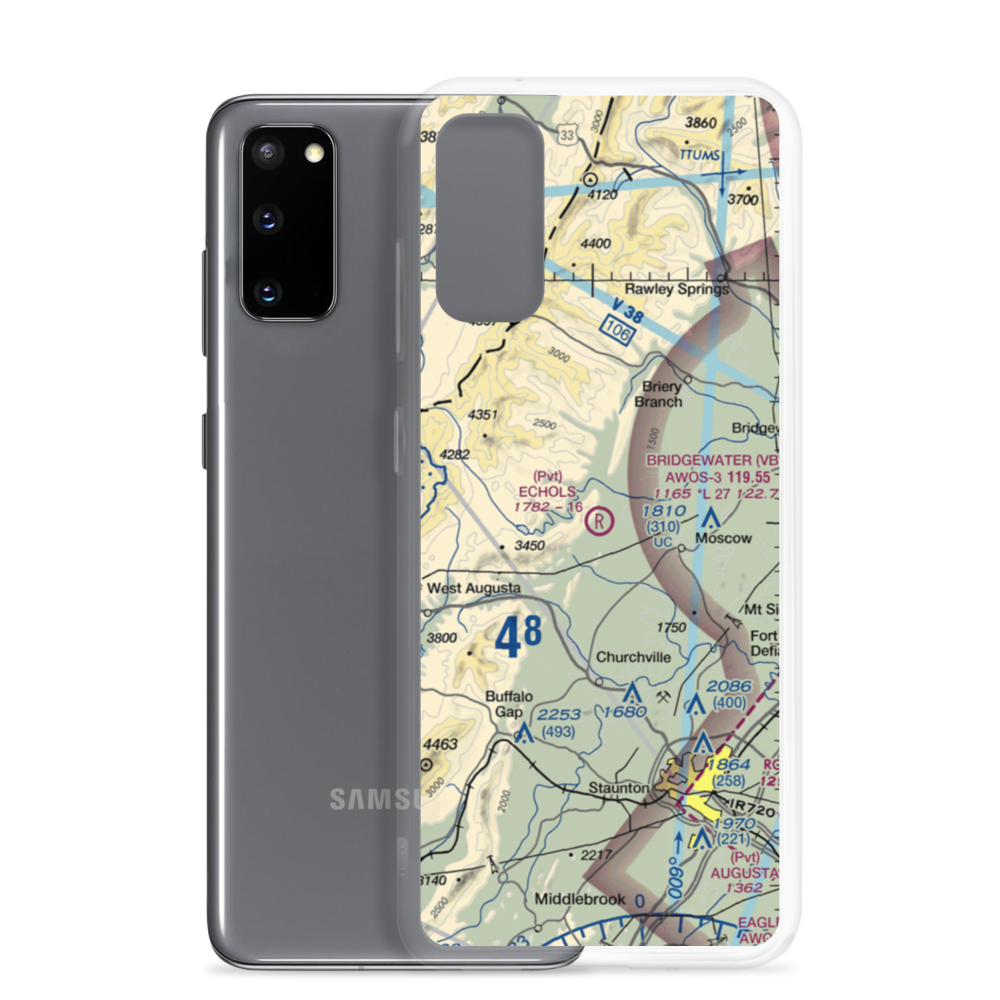 Echols Field (16VA) VFR Sectional Samsung Case Samsung Galaxy S20 model shown