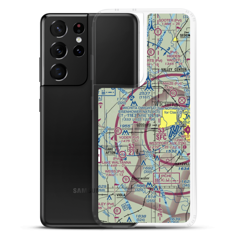 Eck Field (SN64) VFR Sectional Samsung Case Samsung Galaxy S21 Ultra model shown
