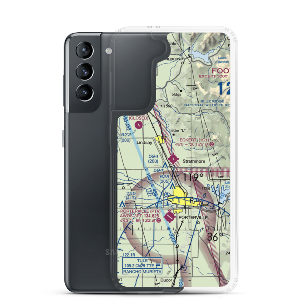 Eckert Field (1Q1) VFR Sectional Samsung Case Samsung Galaxy S21 model shown