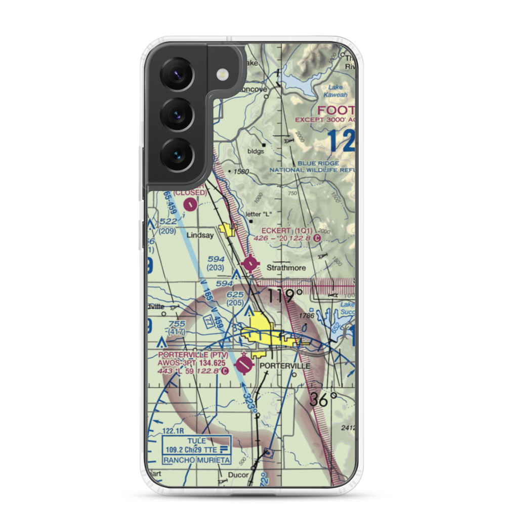 Eckert Field (1Q1) VFR Sectional Samsung Case Samsung Galaxy S22 Plus model shown