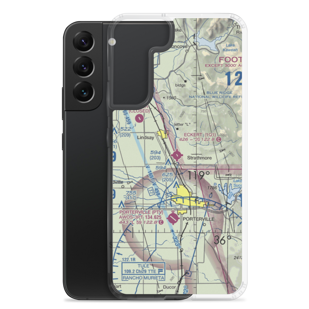 Eckert Field (1Q1) VFR Sectional Samsung Case Samsung Galaxy S22 Plus model shown