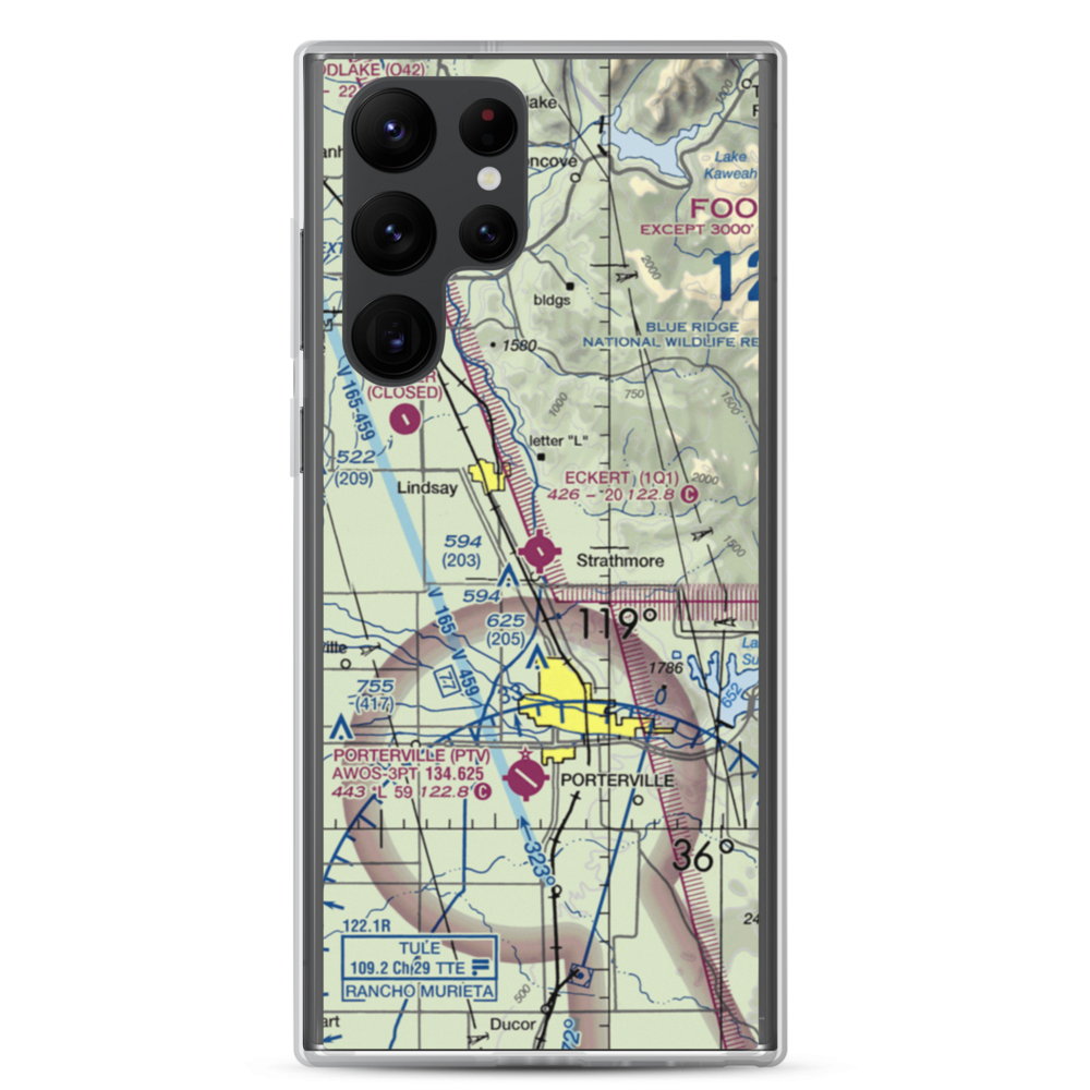 Eckert Field (1Q1) VFR Sectional Samsung Case Samsung Galaxy S22 Ultra model shown