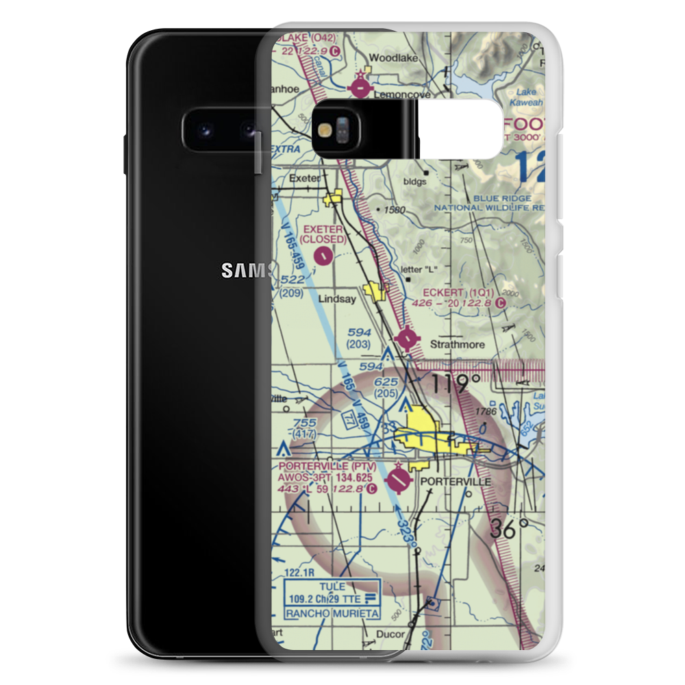 Eckert Field (1Q1) VFR Sectional Samsung Case Samsung Galaxy S10+ model shown