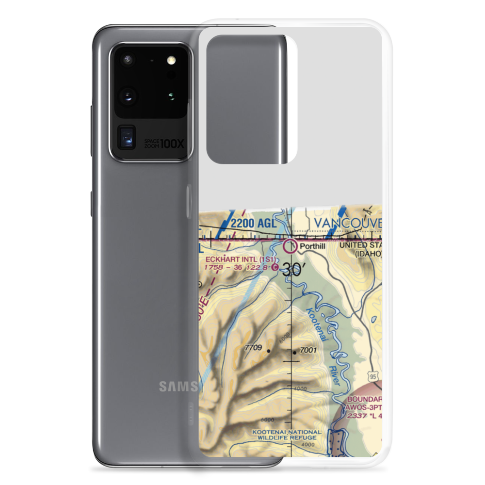 Eckhart International Airport (1S1) VFR Sectional Samsung Case Samsung Galaxy S20 Ultra model shown
