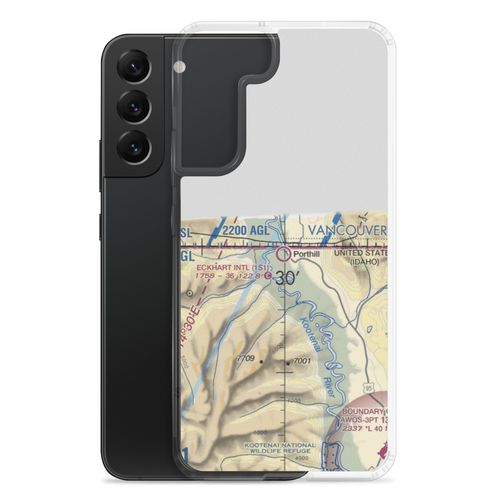 Eckhart International Airport (1S1) VFR Sectional Samsung Case Samsung Galaxy S22 Plus model shown
