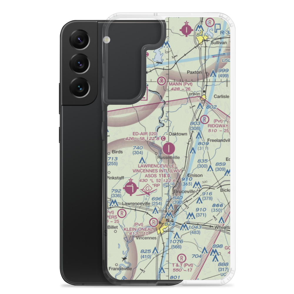 Ed-Air Airport (I20) VFR Sectional Samsung Case Samsung Galaxy S22 Plus model shown