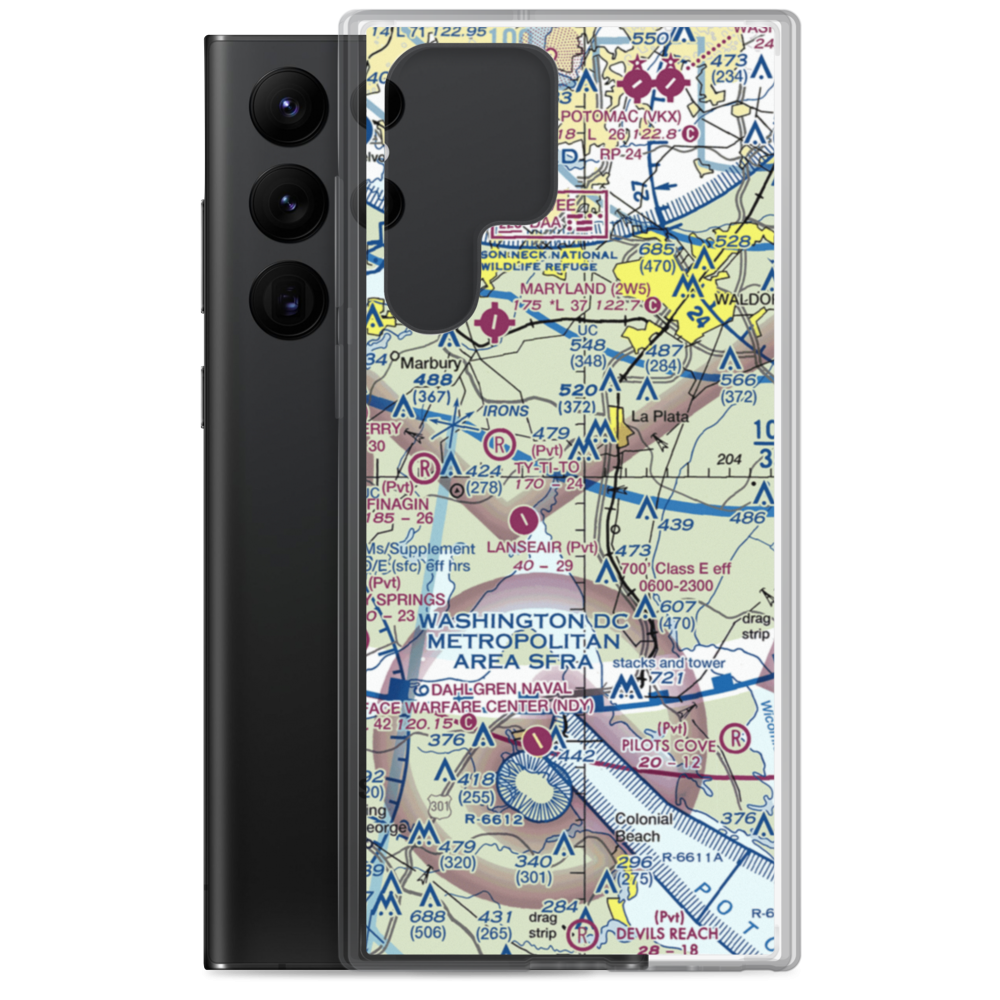 Edelen Field (5MD8) VFR Sectional Samsung Case Samsung Galaxy S22 Ultra model shown