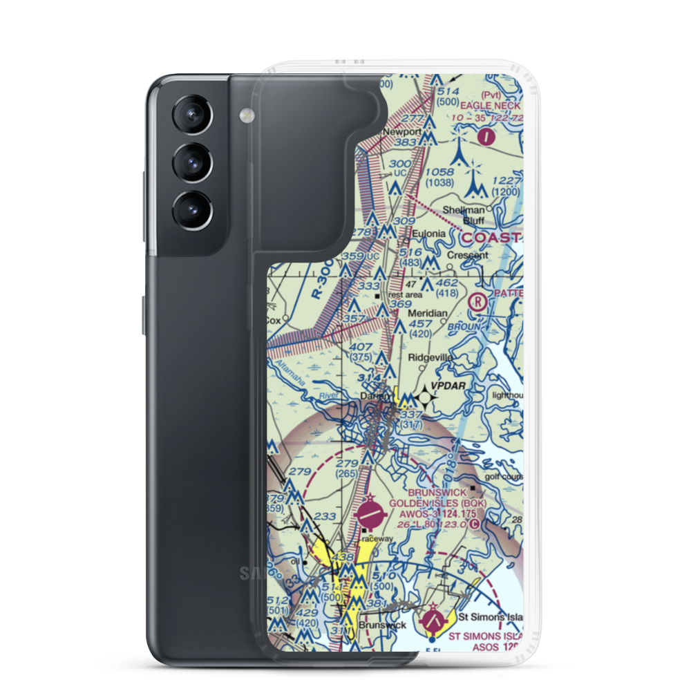 Eden Field (3GE7) VFR Sectional Samsung Case Samsung Galaxy S21 model shown
