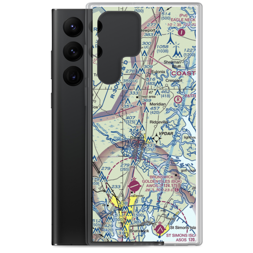 Eden Field (3GE7) VFR Sectional Samsung Case Samsung Galaxy S22 Ultra model shown