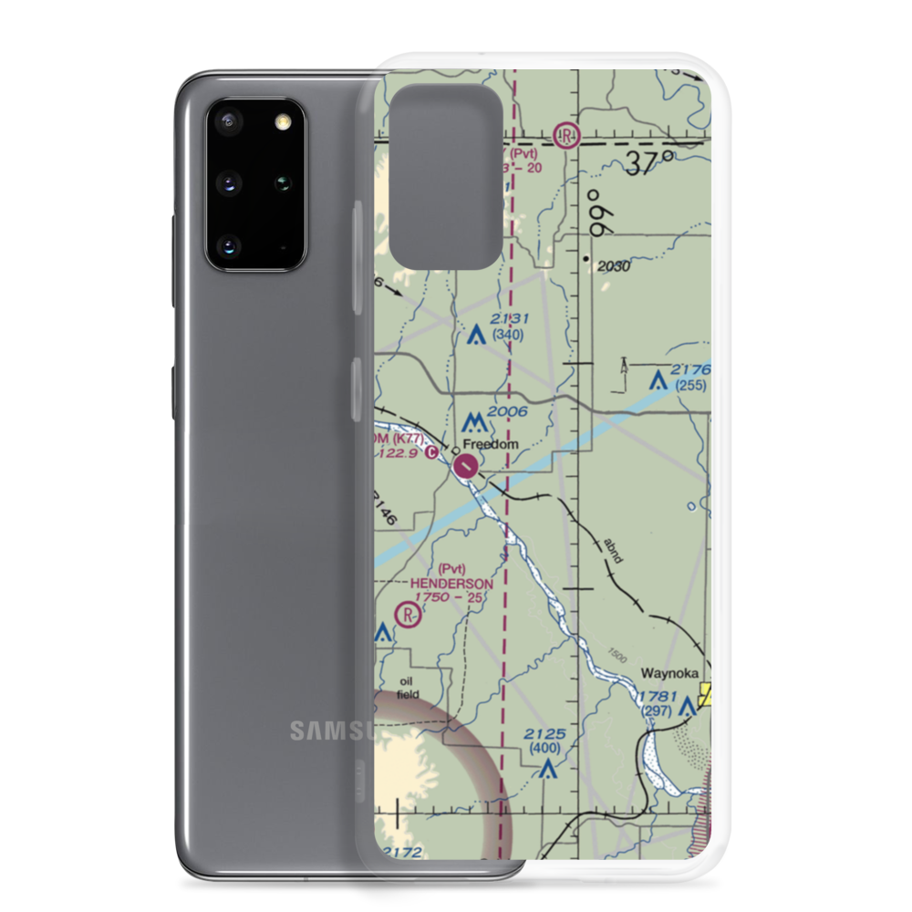 Eden Ranch Airport (OK40) VFR Sectional Samsung Case Samsung Galaxy S20 Plus model shown
