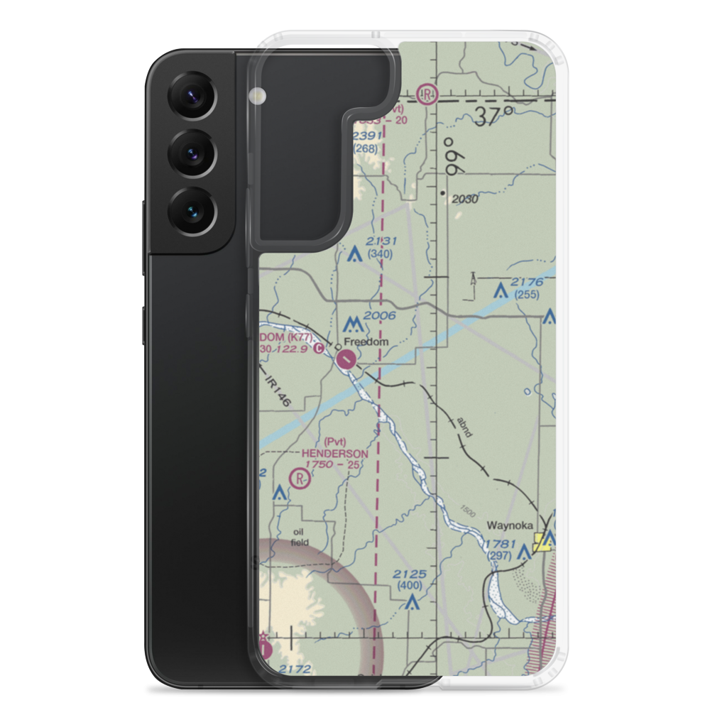 Eden Ranch Airport (OK40) VFR Sectional Samsung Case Samsung Galaxy S22 Plus model shown