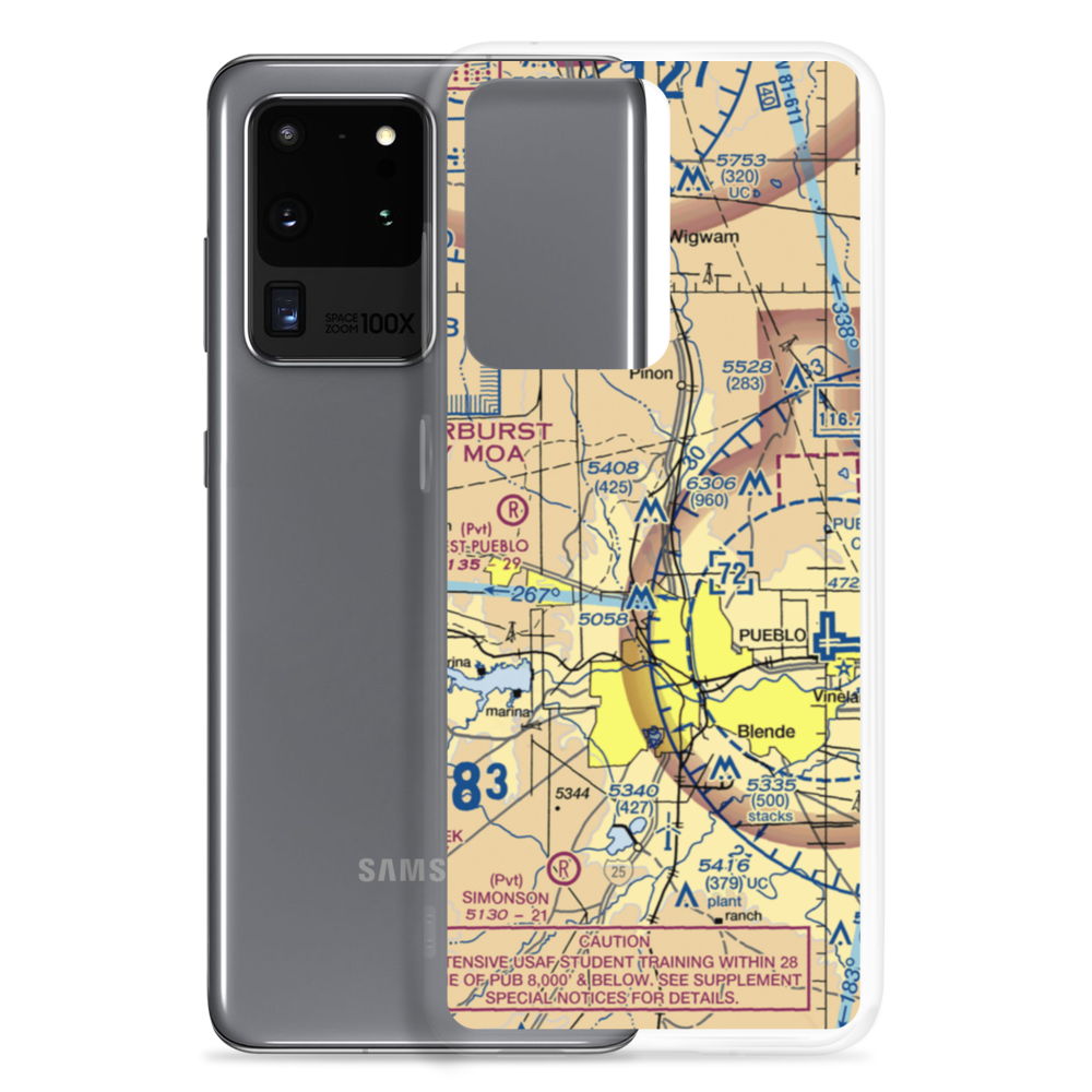 Edenway Airport (2CO5) VFR Sectional Samsung Case Samsung Galaxy S20 Ultra model shown