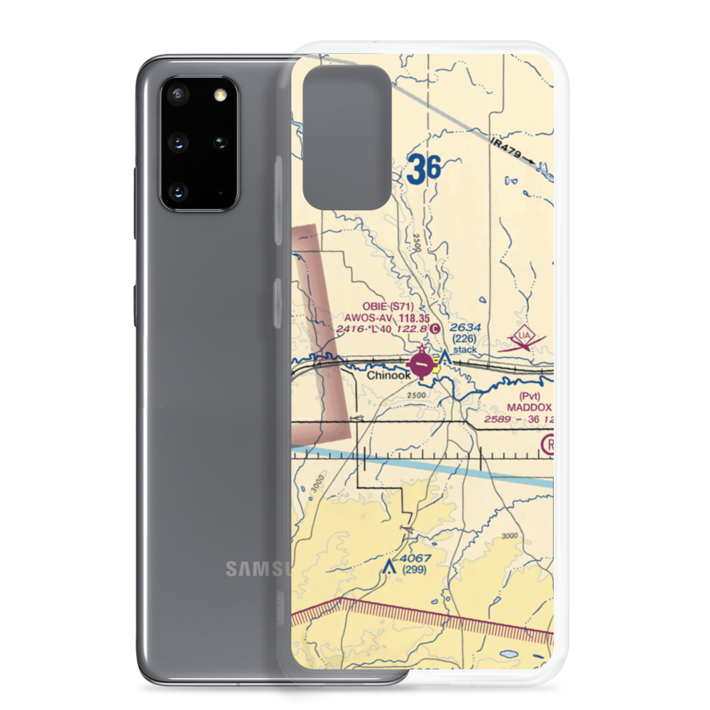 Edgar G Obie Airport (S71) VFR Sectional Samsung Case Samsung Galaxy S20 Plus model shown