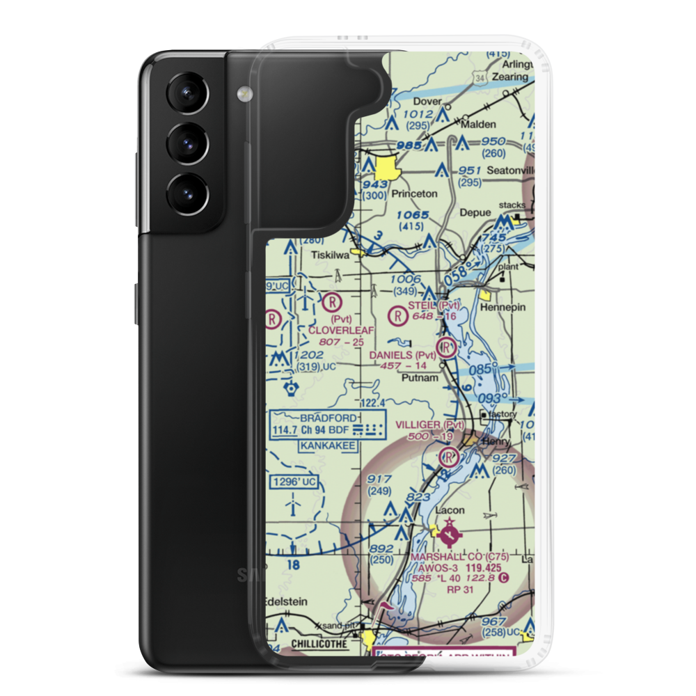 Edgar Read Airport (LL65) VFR Sectional Samsung Case Samsung Galaxy S21 Plus model shown
