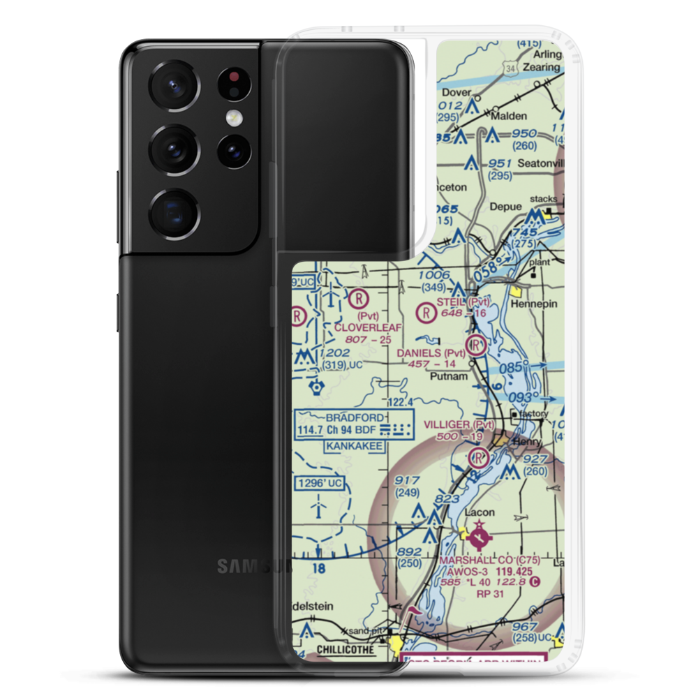 Edgar Read Airport (LL65) VFR Sectional Samsung Case Samsung Galaxy S21 Ultra model shown