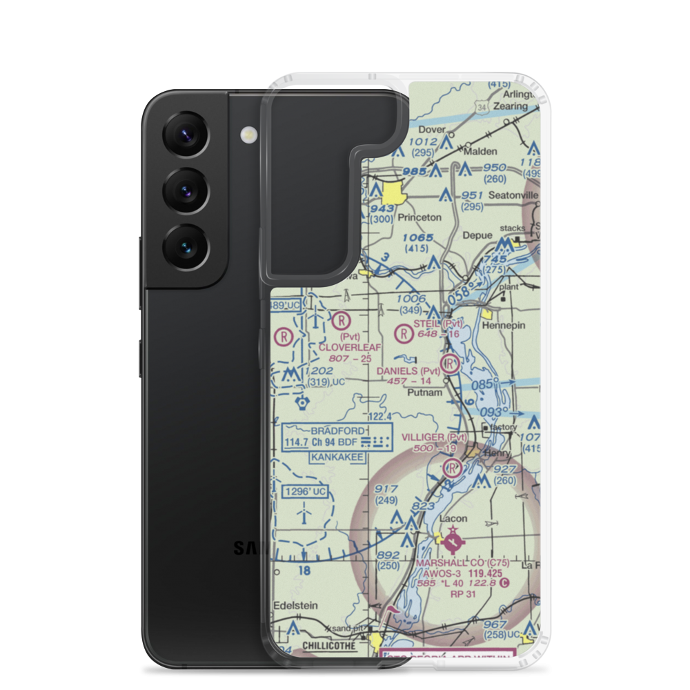 Edgar Read Airport (LL65) VFR Sectional Samsung Case Samsung Galaxy S22 model shown