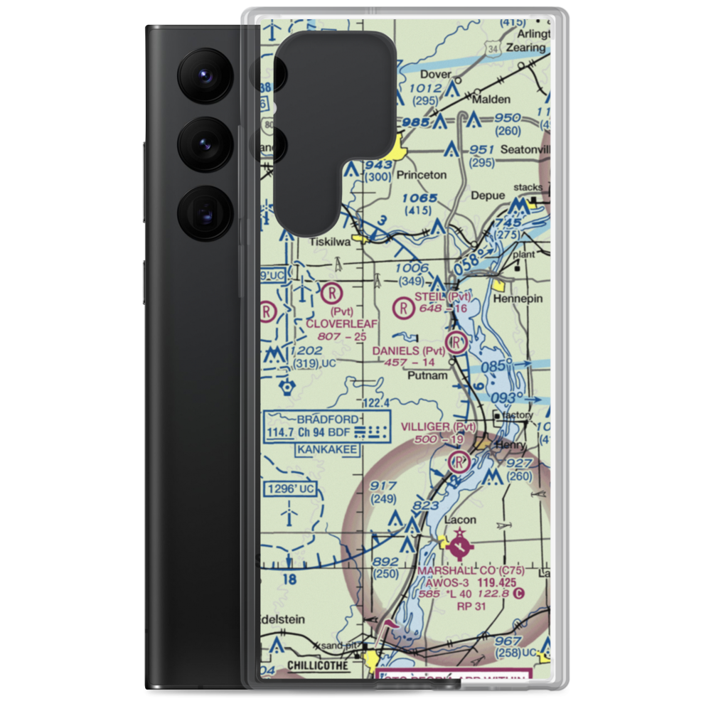 Edgar Read Airport (LL65) VFR Sectional Samsung Case Samsung Galaxy S22 Ultra model shown