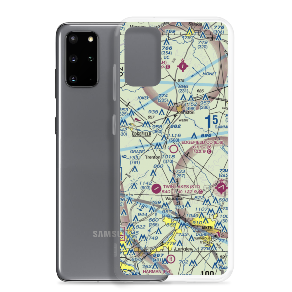 Edgefield County Airport (6J6) VFR Sectional Samsung Case Samsung Galaxy S20 Plus model shown