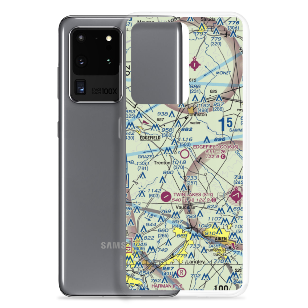 Edgefield County Airport (6J6) VFR Sectional Samsung Case Samsung Galaxy S20 Ultra model shown