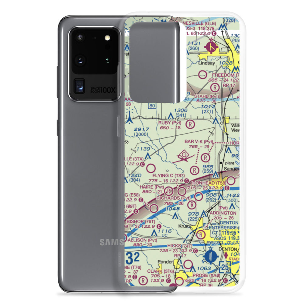 Edgington Ranch Airport (XA03) VFR Sectional Samsung Case Samsung Galaxy S20 Ultra model shown
