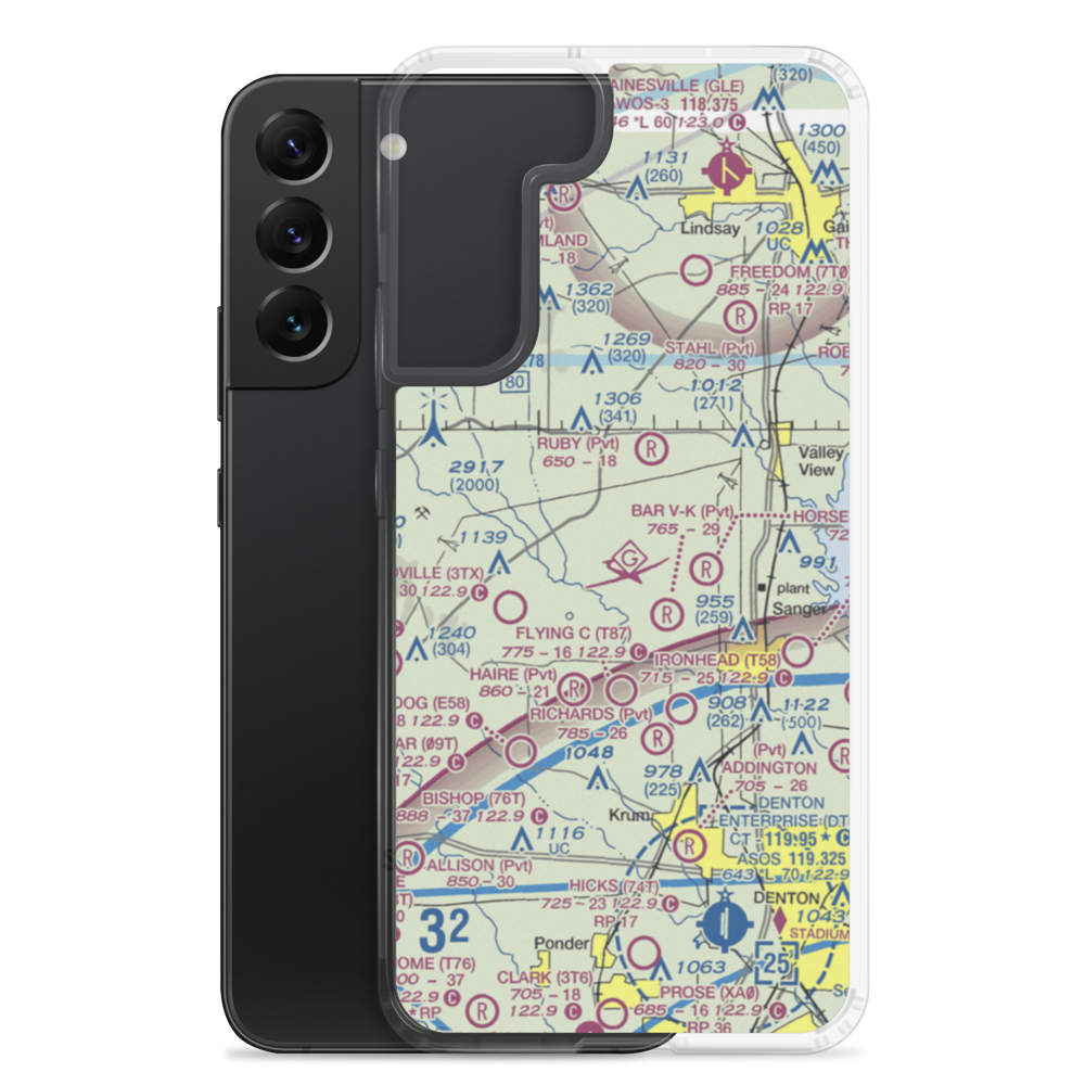 Edgington Ranch Airport (XA03) VFR Sectional Samsung Case Samsung Galaxy S22 Plus model shown