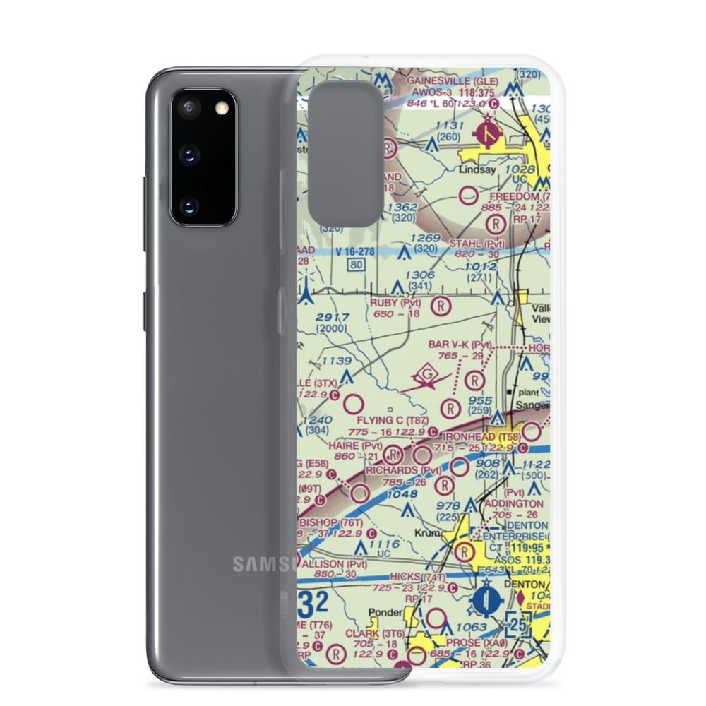 Edgington Ranch Airport (XA03) VFR Sectional Samsung Case Samsung Galaxy S20 model shown