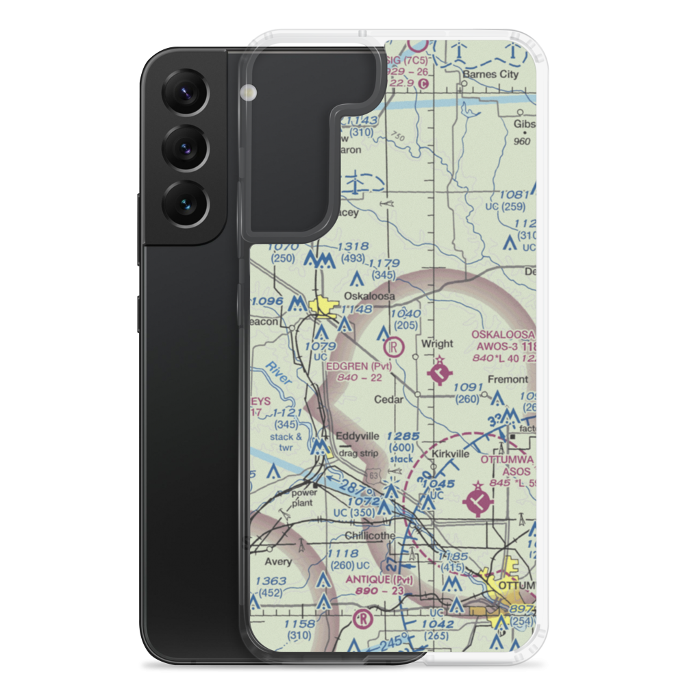 Edgren Airport (IA63) VFR Sectional Samsung Case Samsung Galaxy S22 Plus model shown