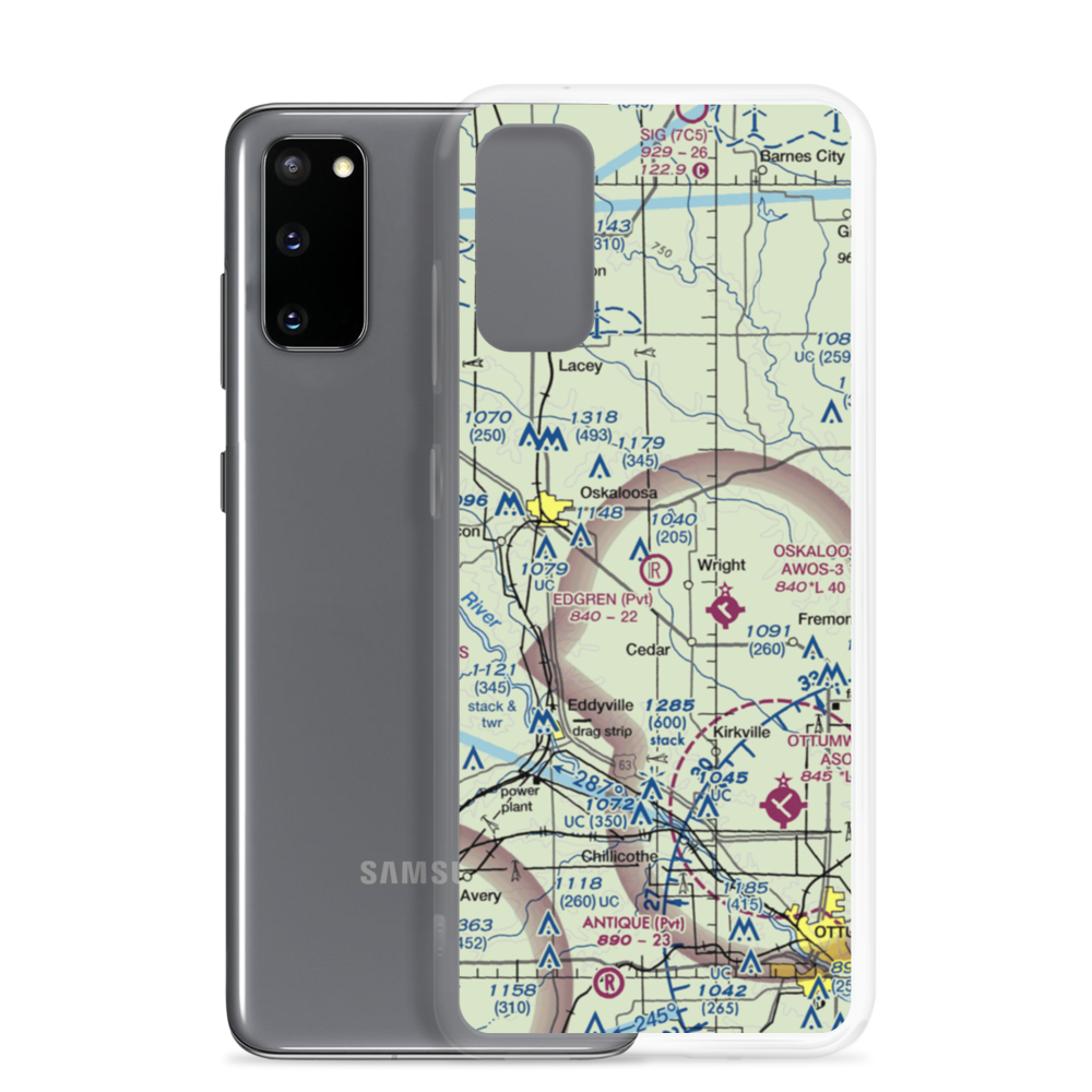 Edgren Airport (IA63) VFR Sectional Samsung Case Samsung Galaxy S20 model shown