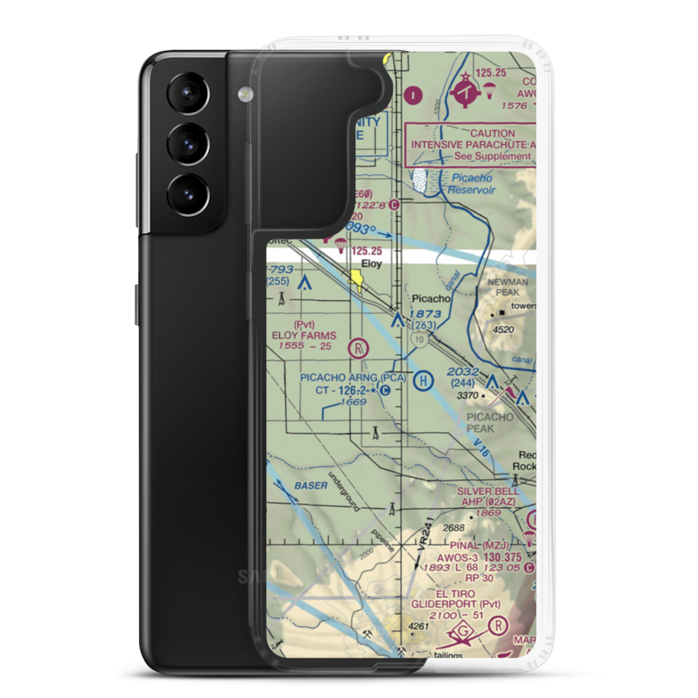 Eds Field (20AZ) VFR Sectional Samsung Case Samsung Galaxy S21 Plus model shown