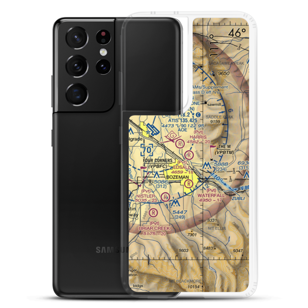 Edsall Field (MT71) VFR Sectional Samsung Case Samsung Galaxy S21 Ultra model shown