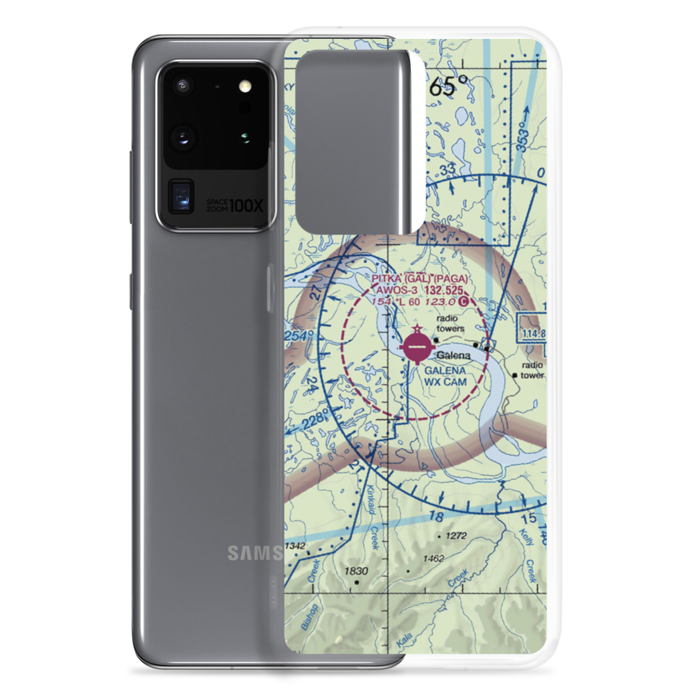 Edward G. Pitka Sr Airport (GAL) VFR Sectional Samsung Case Samsung Galaxy S20 Ultra model shown