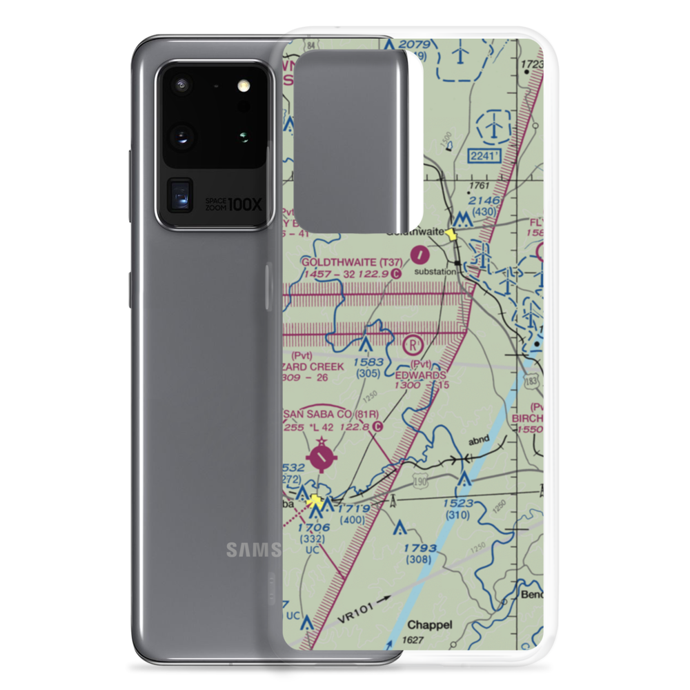 Edwards Airport (8TX3) VFR Sectional Samsung Case Samsung Galaxy S20 Ultra model shown