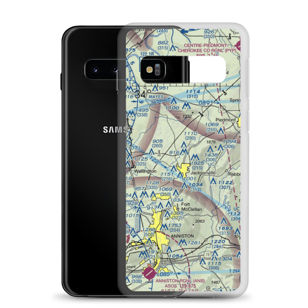 Edwards Farm Airport (3AL5) VFR Sectional Samsung Case Samsung Galaxy S10 model shown