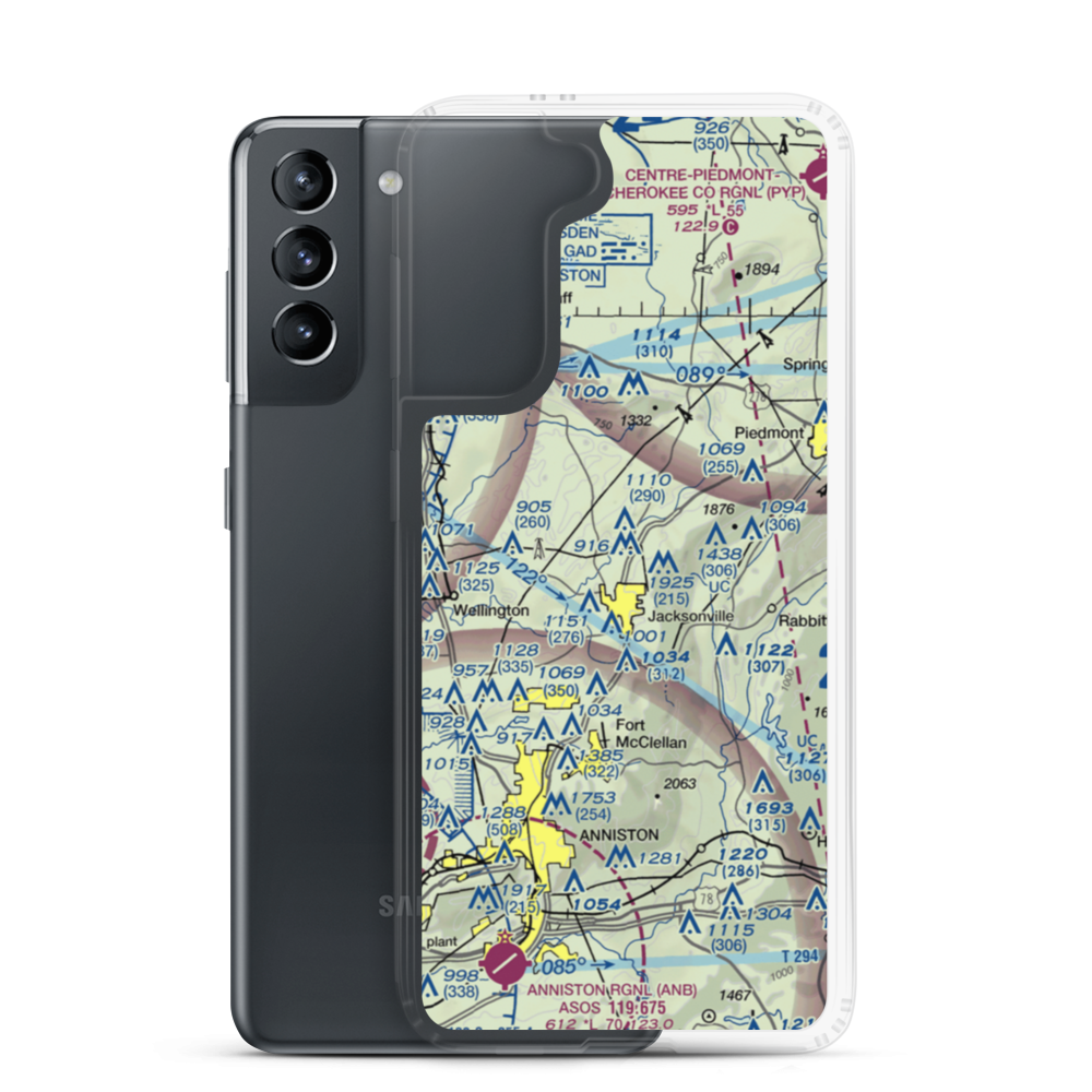 Edwards Farm Airport (3AL5) VFR Sectional Samsung Case Samsung Galaxy S21 model shown