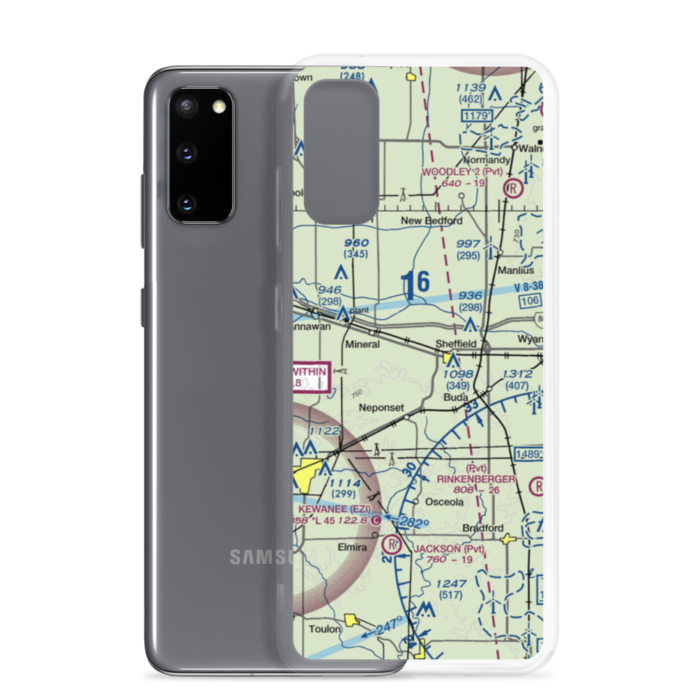 Edwin G. Bennett Airport (1LL7) VFR Sectional Samsung Case Samsung Galaxy S20 model shown
