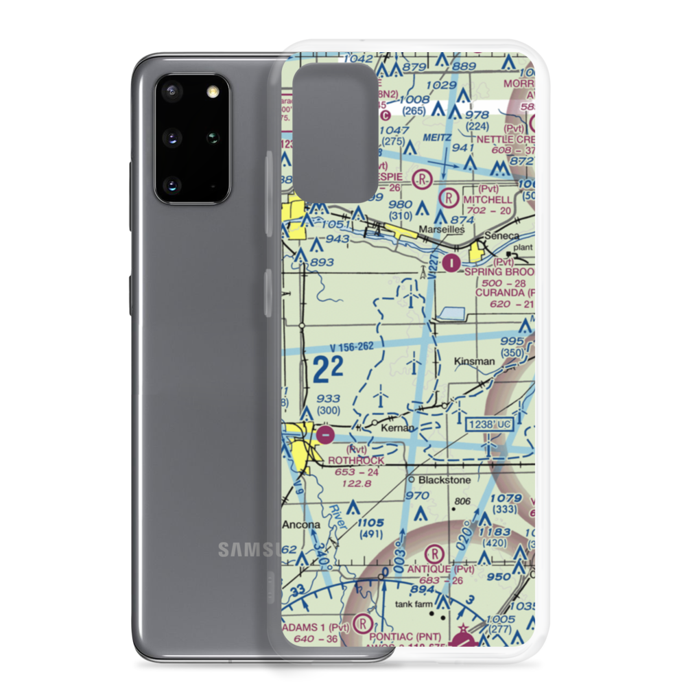 Egland Field (LL66) VFR Sectional Samsung Case Samsung Galaxy S20 Plus model shown