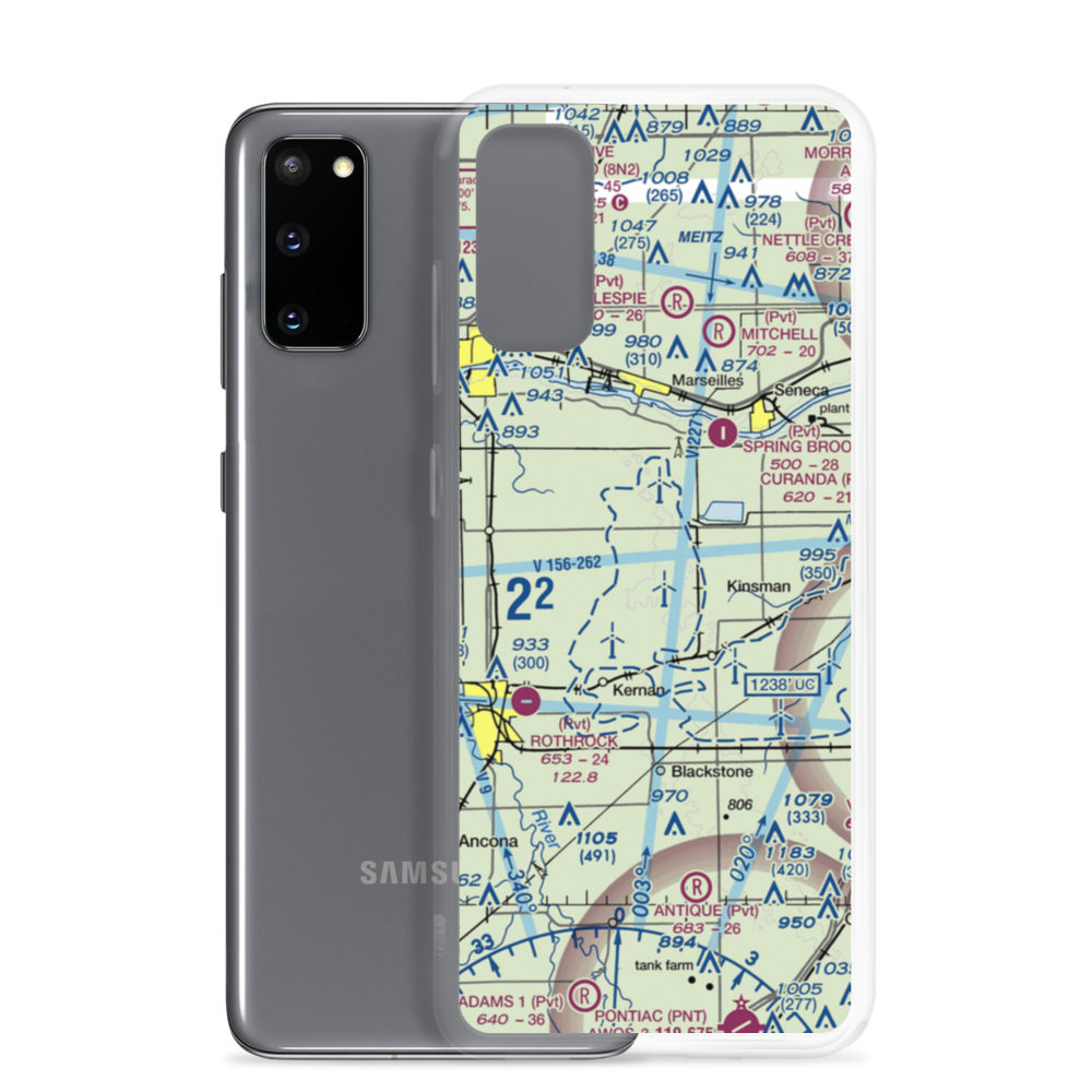 Egland Field (LL66) VFR Sectional Samsung Case Samsung Galaxy S20 model shown