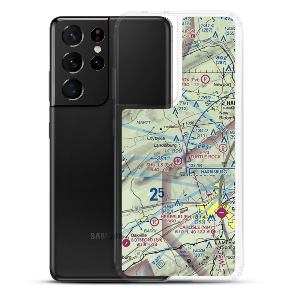 Egolf Airport (2PA7) VFR Sectional Samsung Case Samsung Galaxy S21 Ultra model shown
