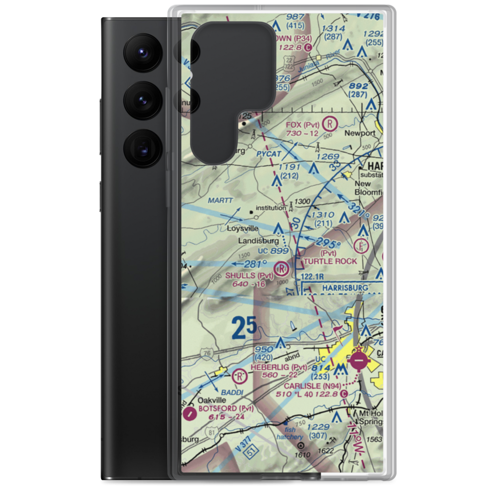 Egolf Airport (2PA7) VFR Sectional Samsung Case Samsung Galaxy S22 Ultra model shown