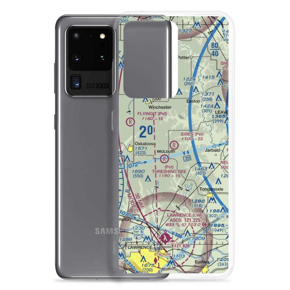 Eibes Airfield (SN90) VFR Sectional Samsung Case Samsung Galaxy S20 Ultra model shown