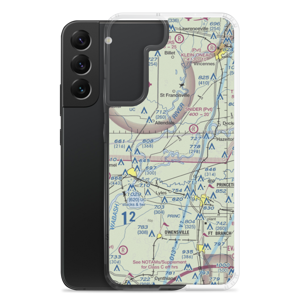 Eickholtz Airport (II33) VFR Sectional Samsung Case Samsung Galaxy S22 Plus model shown