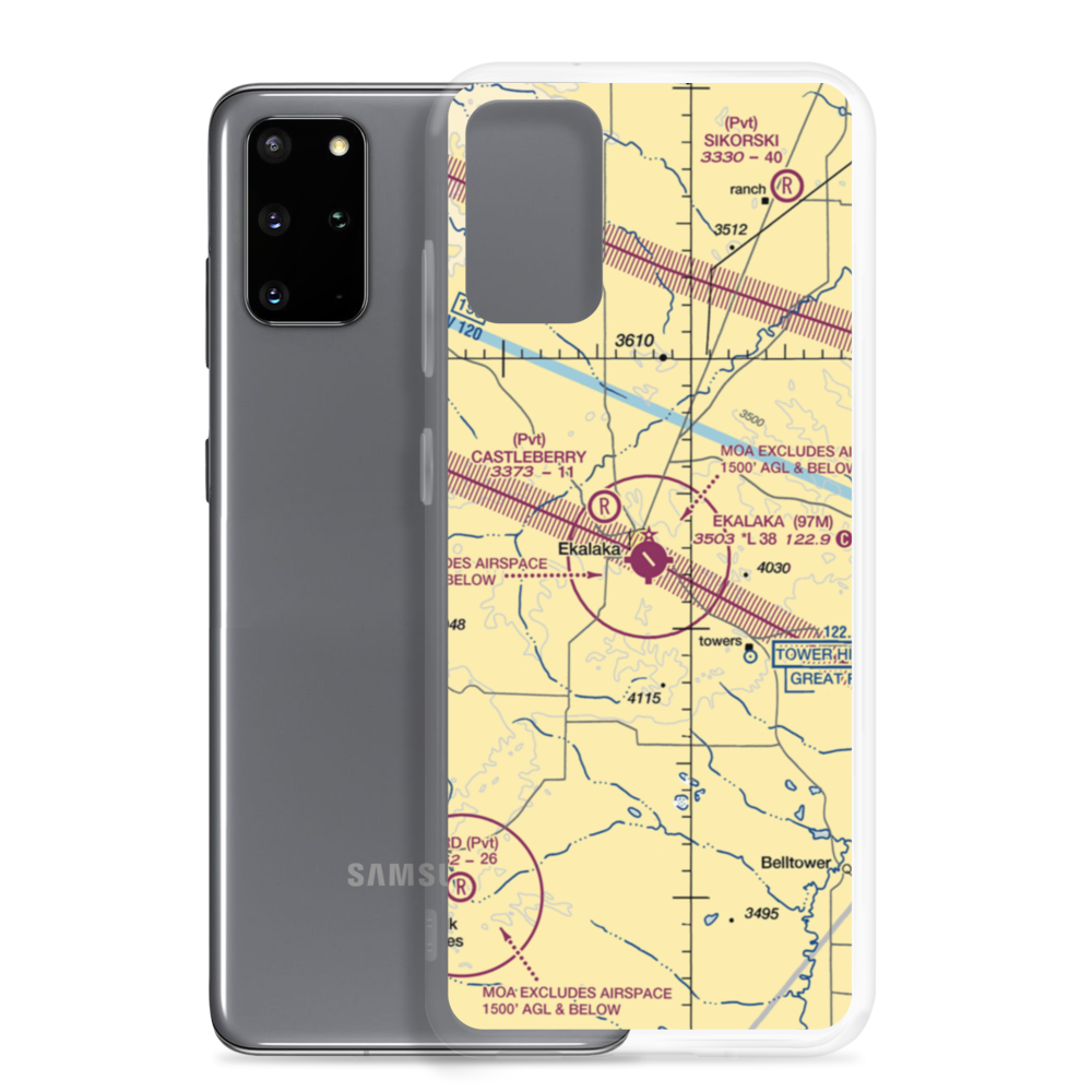 Ekalaka Airport (97M) VFR Sectional Samsung Case Samsung Galaxy S20 Plus model shown