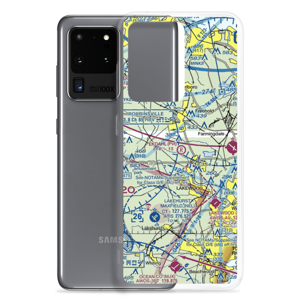 Ekdahl Airport (NJ59) VFR Sectional Samsung Case Samsung Galaxy S20 Ultra model shown