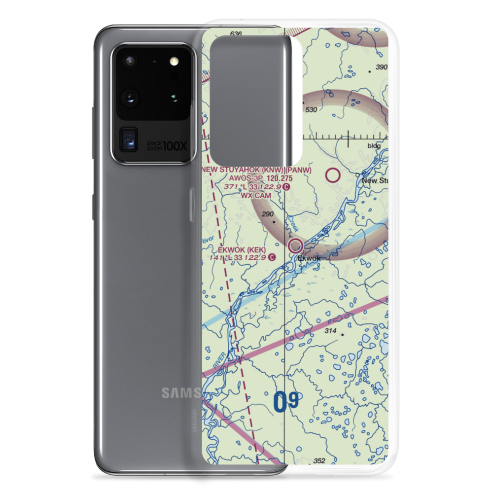 Ekwok Airport (KEK) VFR Sectional Samsung Case Samsung Galaxy S20 Ultra model shown