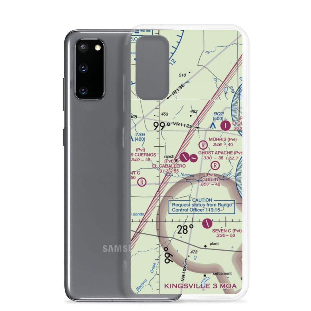 El Caballero Airport (2XA1) VFR Sectional Samsung Case Samsung Galaxy S20 model shown