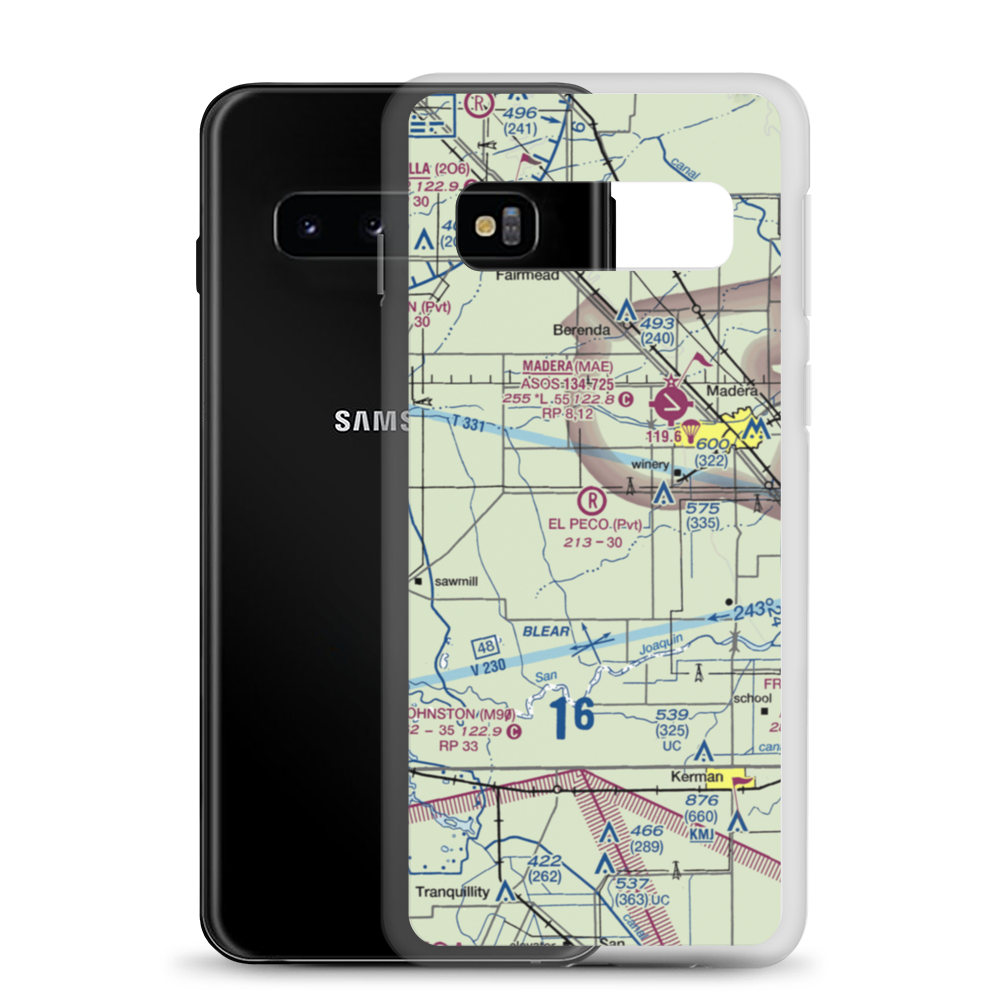 El Peco Ranch Airport (49CL) VFR Sectional Samsung Case Samsung Galaxy S10 model shown